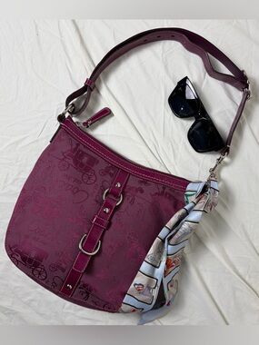 Coach Chelsea Jacquard Bag - Horse and Carriage motif - F14036